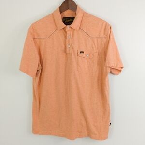 Howler Brothers Ranchero Polo Shirt Orange Size Large